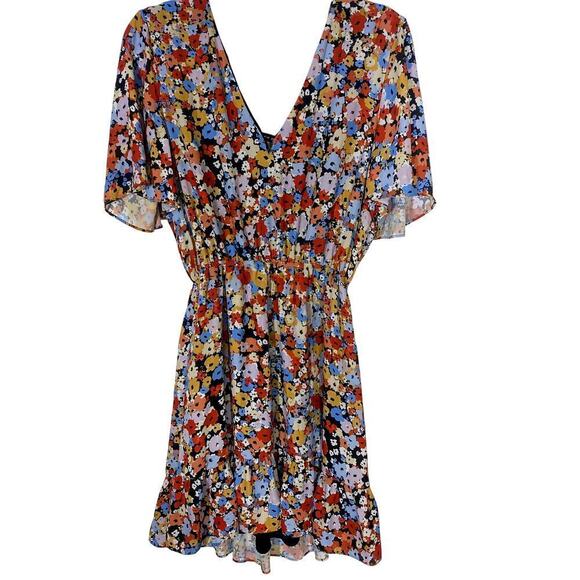 Rebecca Minkoff Sorcha Dress Floral Print Multicolor Size Large - Picture 6 of 13